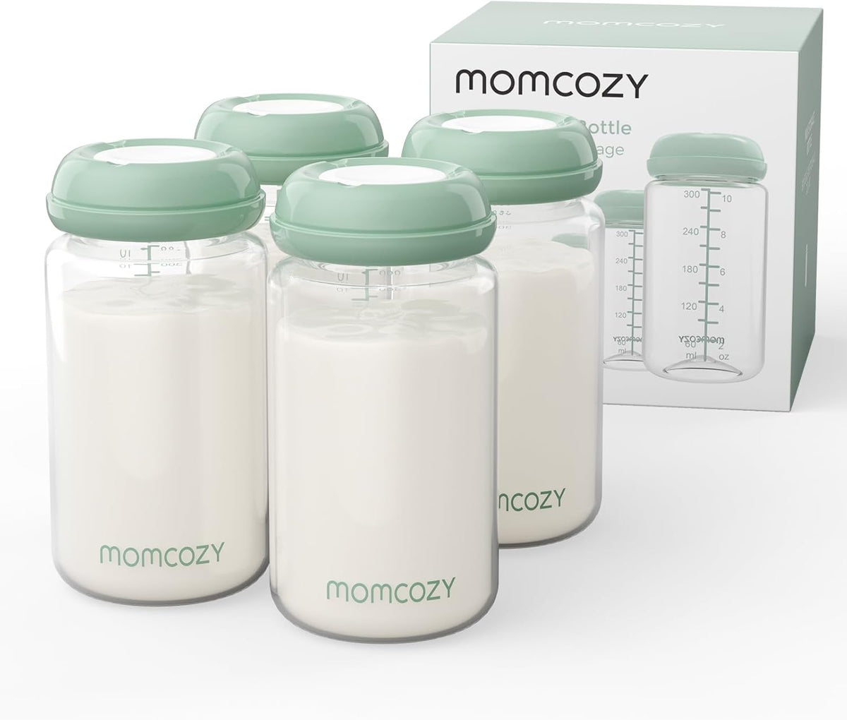 Momcozy Natural Baby Bottle BPA Free Breast Milk Container Storage Collection Bottle