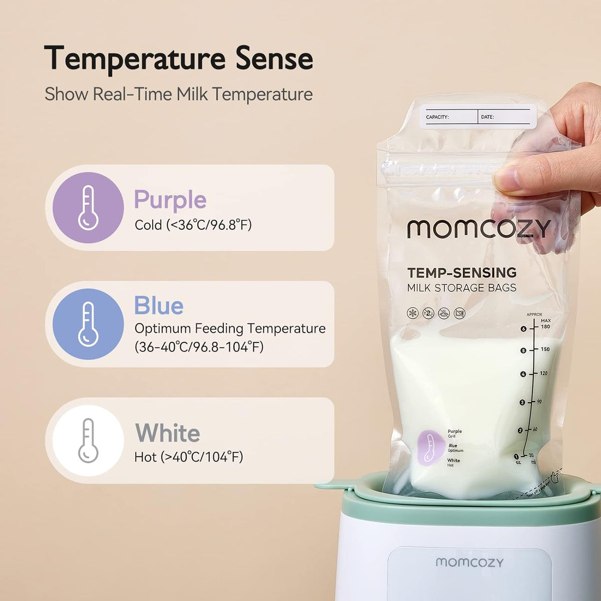 Pumping Bundle - Momcozy Hands Free Breast Pump with Pumping Bra & 50 Milk Storage Bags