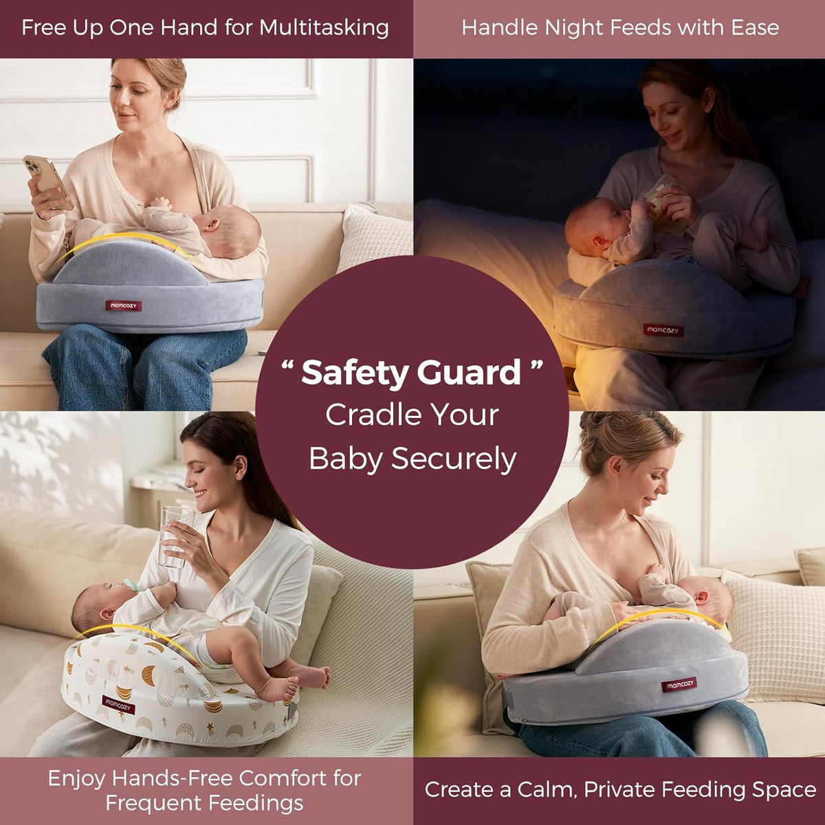 Momcozy Carrier With Hip Seat (Grey)