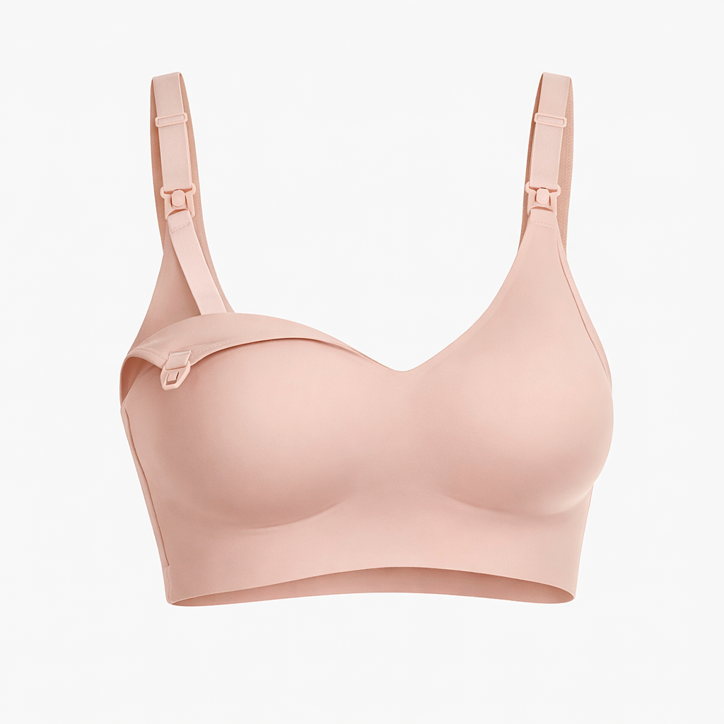 Momcozy Ultra Comfort Seamless Nursing Bra - Beige