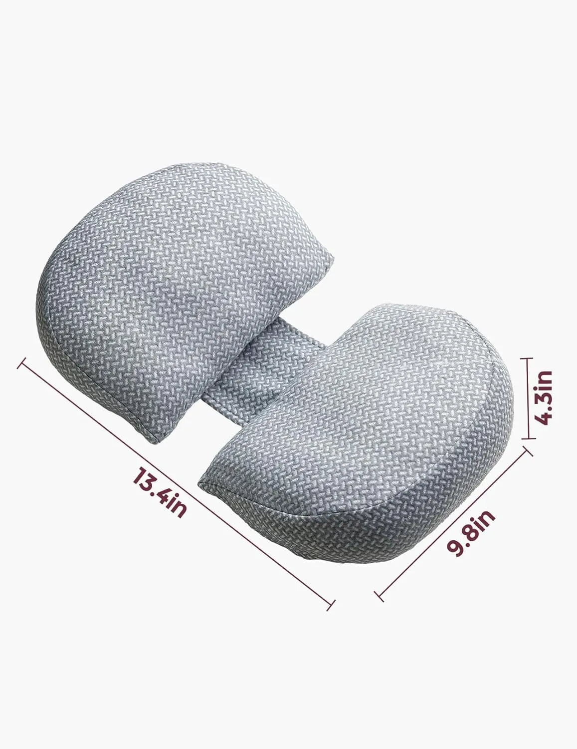 Momcozy Portable Maternity Pillow for Side Sleeper, Support for Back, Belly, and Hips