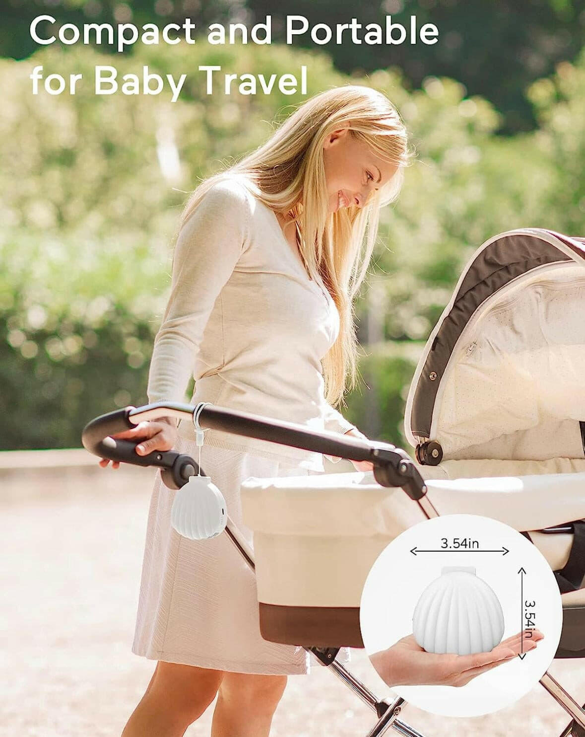 Momcozy Portable Sound Machine, Little Shell with Crying Detection.