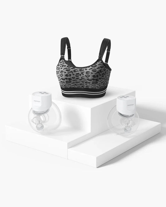 Momcozy S12 Pro Bra Bundle ( S12 Pro Wearable Breast Pump- Double + Pumping Bra )