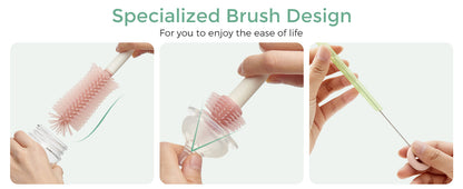 Momcozy Travel Baby Bottle Brush 7 In 1 Set