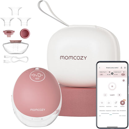 Momcozy Breast Pump M9 Mobile App Controlled (Cozy Red)