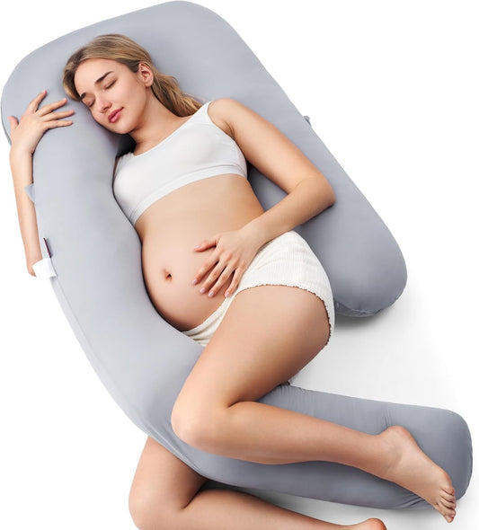 Momcozy Dreamline U Pro Pregnancy Pillow (Grey)