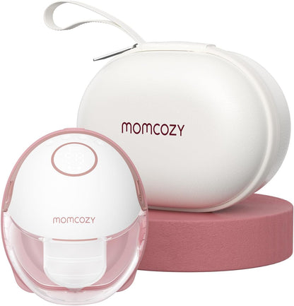 Momcozy M6 Wearable Breast Pump - Mobile Style (Maroon)