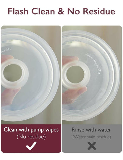 Momcozy Natural Breast Pump Wipes for Pump Parts Cleaning On-the-go, 30 Count.