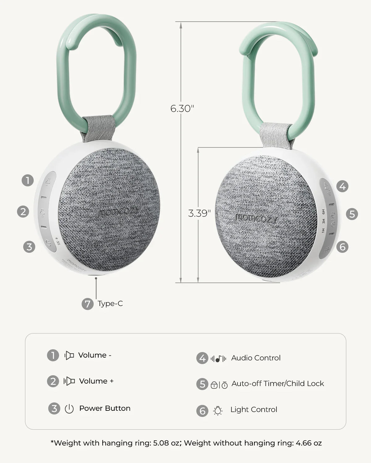 Momcozy Portable Sound Machine