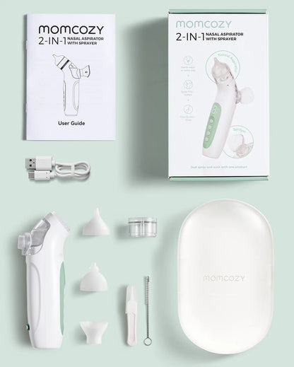 Momcozy BreezyClear™ 2-in-1 Spray & Suction Electric Nasal Aspirator