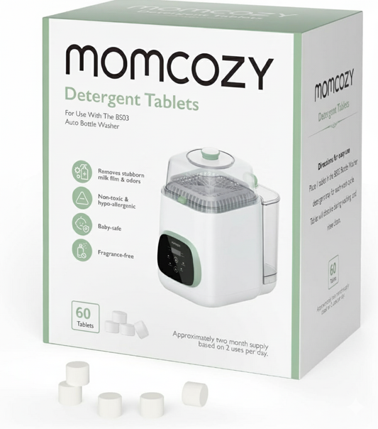Momcozy Washing Block for Momcozy KleanPal Pro Baby Bottle Washer (60 Tablets)