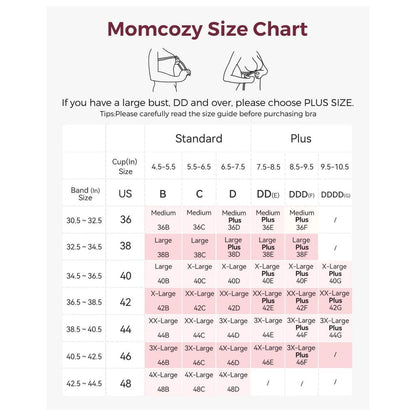 Momcozy Ultra Soft & Omni Maternity Nursing Bra (Cream)