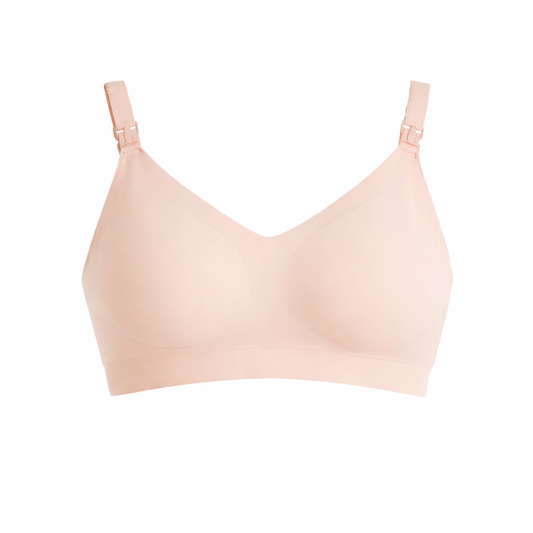 Momcozy Ultra Soft & Omni Maternity Nursing Bra (Cream)