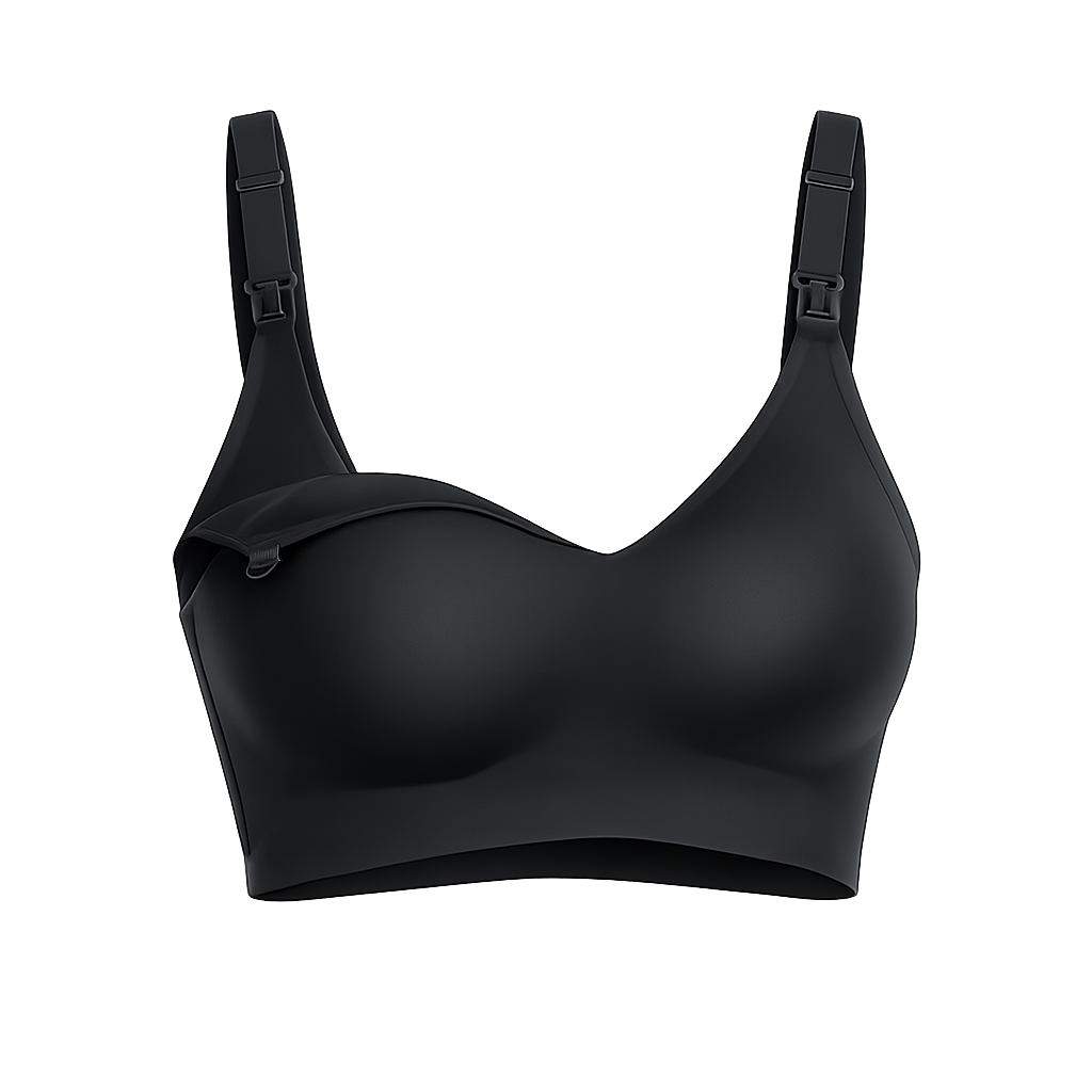 Momcozy Seamless Nursing Bra, Seamless Ultra Comfort - Black