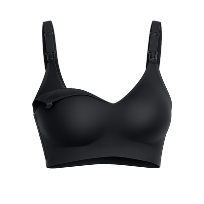 Momcozy Seamless Nursing Bra, Seamless Ultra Comfort - Black