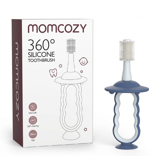 Momcozy 360° Baby Silicone Toothbrush and Tounge Cleaner