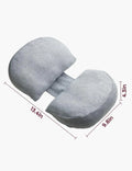 Momcozy Portable Maternity Pillow for Side Sleeper, Support for Back, Belly, and Hips