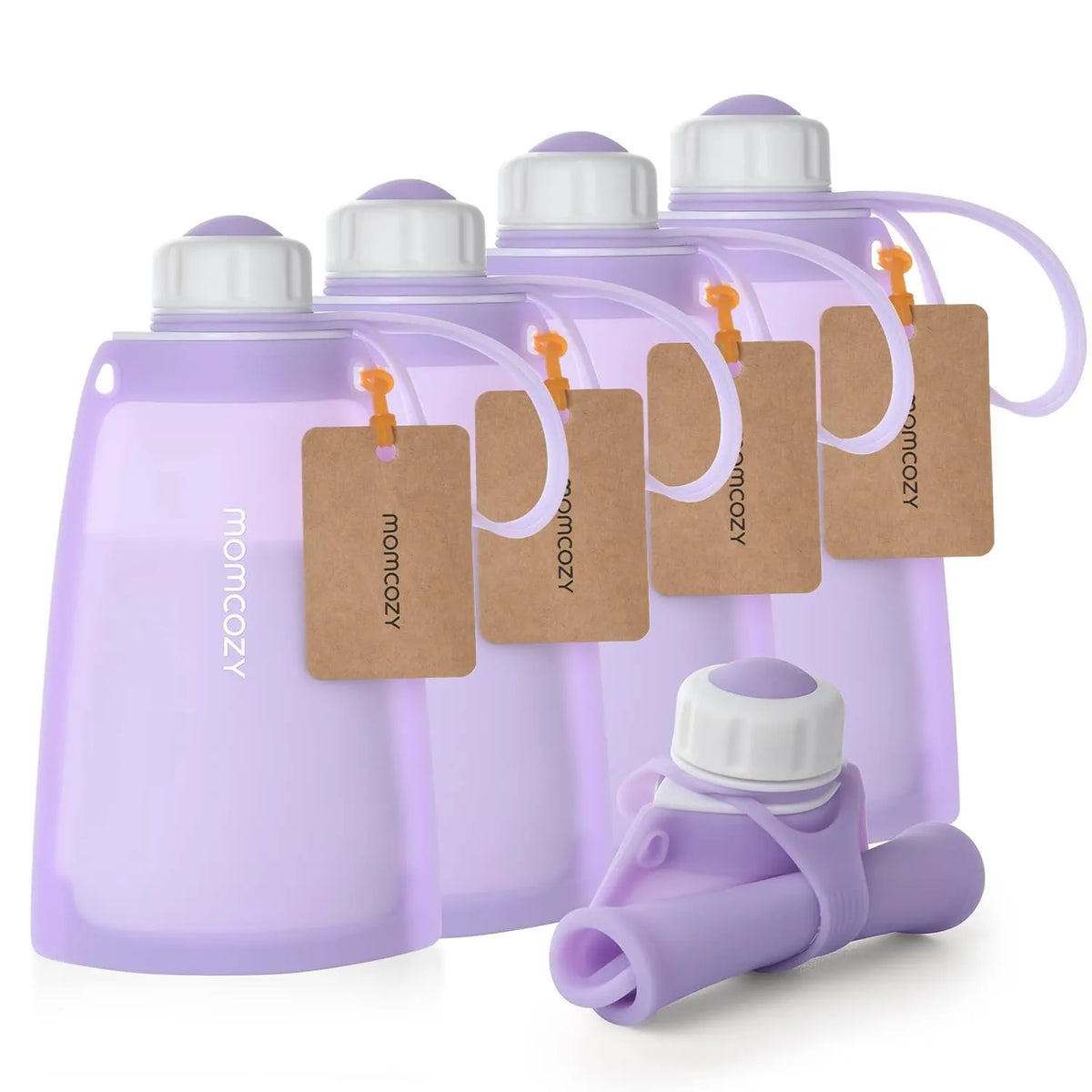 Momcozy Silicone Milk Storage Bags (Pack of 5)