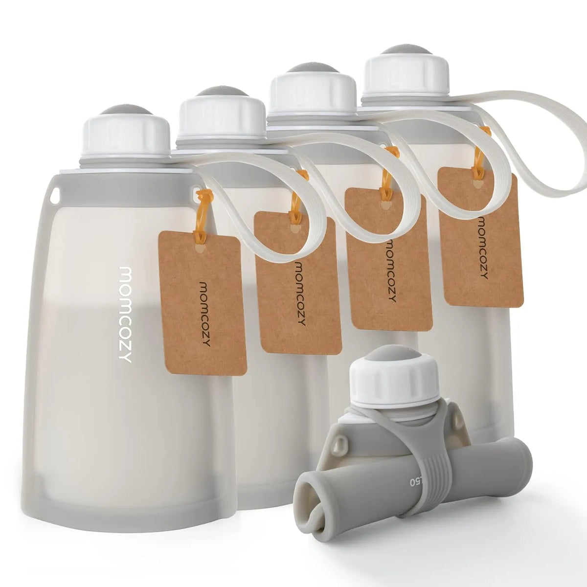 Momcozy Silicone Milk Storage Bags (Pack of 5)