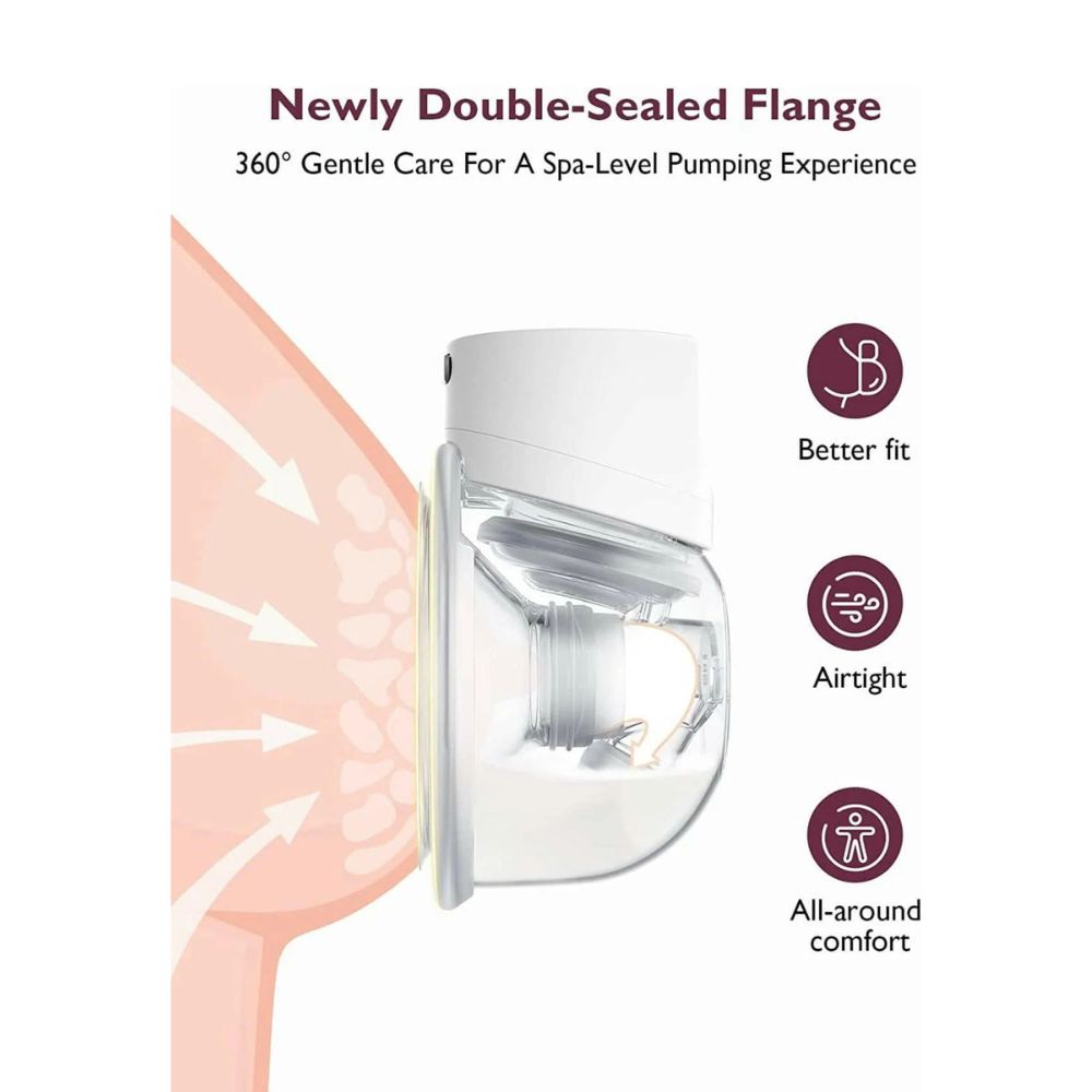 Momcozy - Wearable Double Breast Pump S12 Pro - White