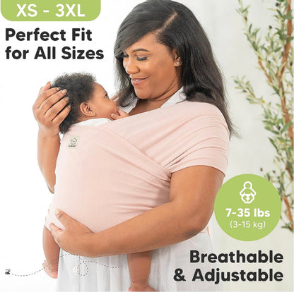 KeaBabies Baby Wrap Carrier - All in 1 Original Breathable Baby Sling, Lightweight,Hands Free Baby Carrier Sling, Baby Carrier Wrap,